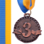Медаль спортивная с лентой SP-Sport ZIP C-6404 ø4,5см золото, серебро, бронза 5