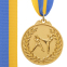 Медаль спортивна зі стрічкою двокольорова SP-Sport Єдиноборства C-4853 золото, срібло, бронза 0