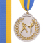 Медаль спортивна зі стрічкою двокольорова SP-Sport Єдиноборства C-4853 золото, срібло, бронза 3