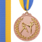 Медаль спортивна зі стрічкою двокольорова SP-Sport Єдиноборства C-4853 золото, срібло, бронза 5