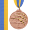 Медаль спортивная с лентой двухцветная SP-Sport Плавание C-4848 золото, серебро, бронза 5