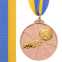Медаль спортивна зі стрічкою двокольорова SP-Sport Футбол C-4847 золото, срібло, бронза 5