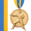 Медаль спортивная с лентой SP-Sport Карате C-4338 золото, серебро, бронза 0