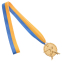 Медаль спортивная с лентой SP-Sport Карате C-4338 золото, серебро, бронза 2