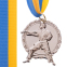 Медаль спортивная с лентой SP-Sport Карате C-4338 золото, серебро, бронза 3