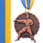 Медаль спортивная с лентой SP-Sport Карате C-4338 золото, серебро, бронза 5
