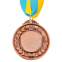 Медаль спортивна зі стрічкою SP-Sport пластикова FAME C-3042 золото, срібло, бронза 6