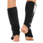 Защита голени и стопы для единоборств чулочного типа FISTRAGE VL-7927 S-XL черный-белый 4