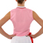 Костюм для чирлидинга (юбка и топ) LIDONG LD-8556 размер S-2XL розовый-белый 2