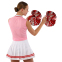 Костюм для чирлидинга (юбка и топ) LIDONG LD-8556 размер S-2XL розовый-белый 11