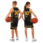 Форма баскетбольная детская NBA клуб San Francisco 30 BA-6595 S-2XL черный-желтый 2