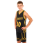 Форма баскетбольная детская NBA клуб San Francisco 30 BA-6595 S-2XL черный-желтый 7