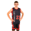 Форма баскетбольна дитяча NBA клуб Chicago Bulls 23 BA-6608 S-2XL чорний-червоний 4