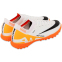 Сороконожки футбольные детские SP-Sport 198S-31-36-2 размер 31-36 белый-оранжевый 4