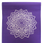 Коврик для йоги Замшевый Record FI-5662-10 размер 183x61x0,3см с Цветочным принтом фиолетовый 2