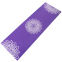 Килимок для йоги Замшевий Record FI-5662-10 розмір 183x61x0,3см з Квітковим принтом фіолетовий 3