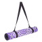 Коврик для йоги Замшевый Record FI-5662-10 размер 183x61x0,3см с Цветочным принтом фиолетовый 4