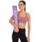 Коврик для йоги Замшевый Record FI-5662-10 размер 183x61x0,3см с Цветочным принтом фиолетовый 5