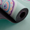 Коврик для йоги Замшевый Record FI-5662-11 размер 183x61x0,3см с Цветочным принтом мятный 1