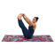 Коврик для йоги Замшевый Record FI-5662-16 размер 183x61x0,3см с Цветочным принтом малиновый-голубой 8