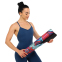 Коврик для йоги Замшевый Record FI-5662-16 размер 183x61x0,3см с Цветочным принтом малиновый-голубой 10