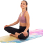 Коврик для йоги Замшевый Record FI-5662-19 размер 183x61x0,3см с принтом Акварель разноцветный 7