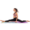 Коврик для йоги Замшевый Record FI-5662-19 размер 183x61x0,3см с принтом Акварель разноцветный 10