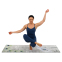 Коврик для йоги Замшевый Record FI-5662-20 размер 183x61x0,3см серый-салатовый с принтом Перо Павлина серый-салатовый 8