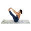 Коврик для йоги Замшевый Record FI-5662-20 размер 183x61x0,3см серый-салатовый с принтом Перо Павлина серый-салатовый 9