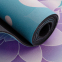 Коврик для йоги Замшевый Record FI-5662-21 размер 183x61x0,3см с Цветочным принтом бирюзовый 1