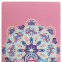 Килимок для йоги Замшевий Record FI-5662-6 розмір 183x61x0,3см з принтом Потрійний Оберіг рожевий 1