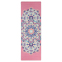 Коврик для йоги Замшевый Record FI-5662-6 размер 183x61x0,3см с принтом Тройной Оберег розовый 6