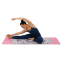 Коврик для йоги Замшевый Record FI-5662-6 размер 183x61x0,3см с принтом Тройной Оберег розовый 8