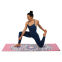 Коврик для йоги Замшевый Record FI-5662-6 размер 183x61x0,3см с принтом Тройной Оберег розовый 9