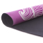Коврик для йоги круглый замшевый каучуковый с принтом Record FI-6218-4-C диаметр-150см 3мм розовый-голубой 3