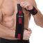 Бинти кистьові для жиму STRENGTH WRIST WRAPS Zelart SB-167070 2шт чорний-червоний 1