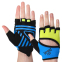 Перчатки для фитнеса и тренировок TAPOUT SB168515 XS-M черный-синий-желтый 6