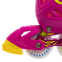 Роликовые коньки раздвижные детские с защитой и шлемом в комплекте JINGFENG SK-179 размер 31-38 5