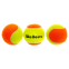 Мяч для большого тенниса WEILEPU 662 3шт салатовый-оранжевый 0
