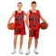 Форма баскетбольная детская NBA клуб Shuhoku 10 BA-6614 S-2XL красный-черный 1