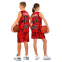 Форма баскетбольная детская NBA клуб Shuhoku 10 BA-6614 S-2XL красный-черный 2