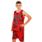 Форма баскетбольная детская NBA клуб Shuhoku 10 BA-6614 S-2XL красный-черный 5