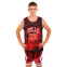 Форма баскетбольна дитяча NBA клуб Chicago Bulls 23 BA-6625 S-2XL чорний-червоний 6
