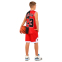 Форма баскетбольна дитяча NBA клуб Chicago Bulls 23 BA-6648 S-2XL червоний-чорний 4