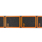 Координаційна доріжка в рулоні для тренування швидкості FI-7220 4,5м чорний-помаранчевий 0