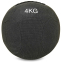 Мяч набивной для кросфита волбол WALL BALL Zelart FI-7224-4 4кг черный 0