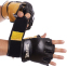 Перчатки для смешанных единоборств MMA кожаные MATSA ME-2010 M-XL цвета в ассортименте 0