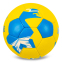 М'яч футбольний BALLONSTAR UKRAINE FB-0047-795 №5 PU жовтий-блакитний 1