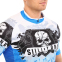 Велоформа летняя джерси и шорты SPOINT SKULL MS-6820-BL M-3XL синий-белый-черный 8