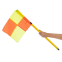 Флаги угловые складные для поля с базой SP-Sport C-7099 4шт 1,5м оранжевый-желтый 2